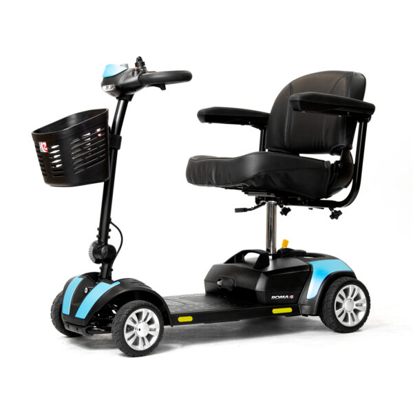 Aqua Blue Roma Dallas Boot Scooter side view