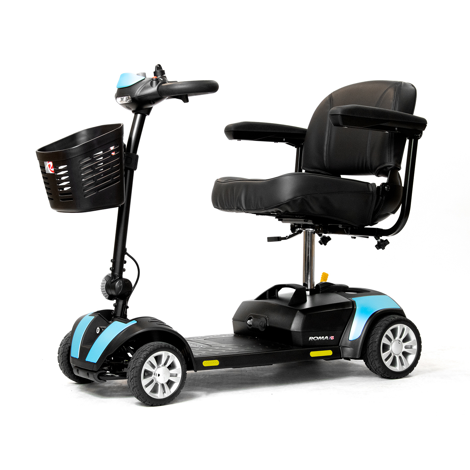 Aqua Blue Roma Dallas Boot Scooter side view